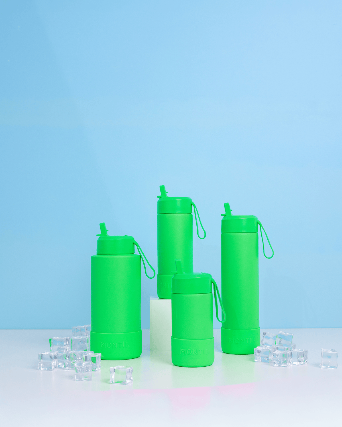 MontiiCo 350ml Fusion Drink Bottle Sipper - Apple