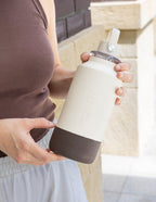 MontiiCo 1L Quench Drink Bottle - Cream