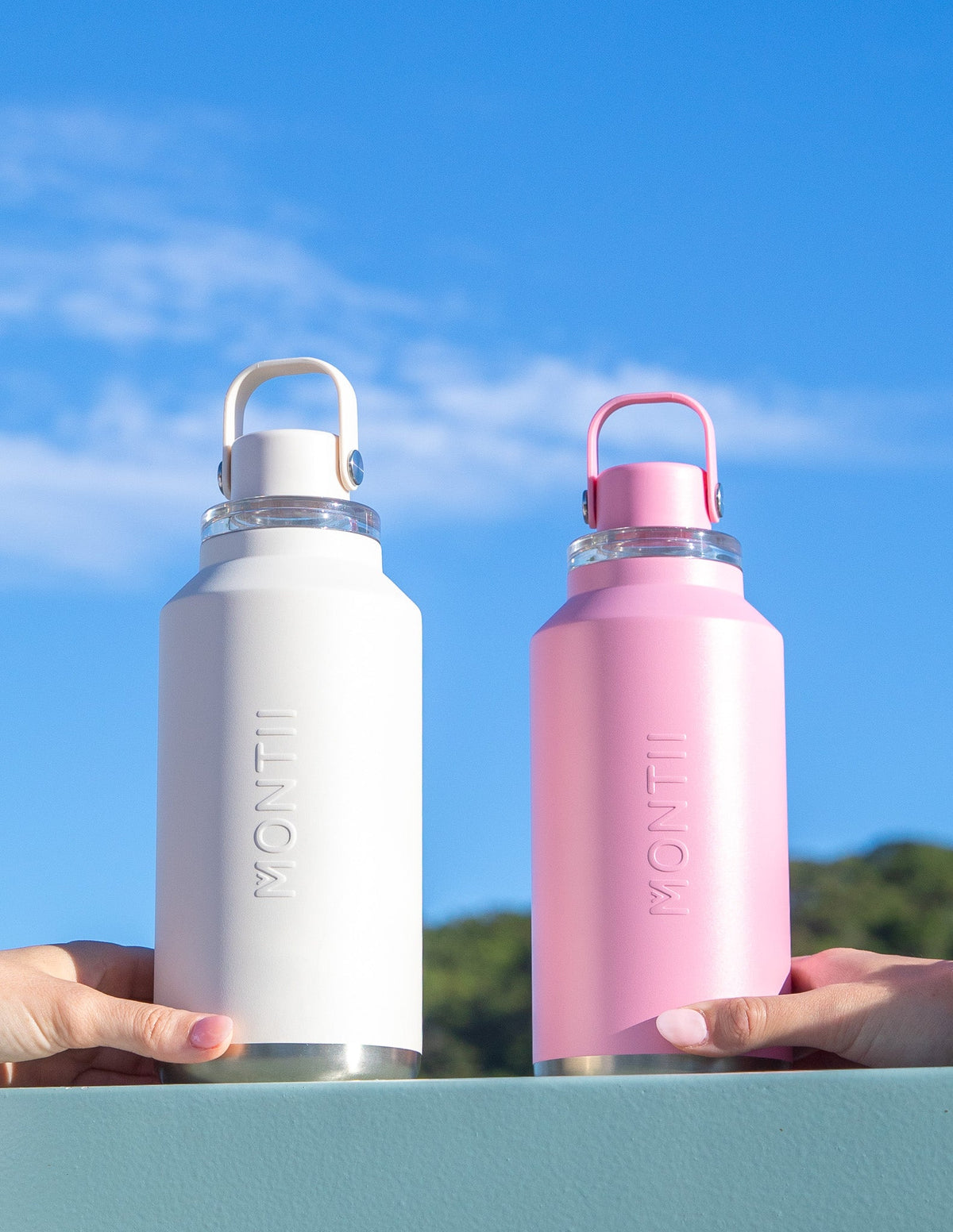 MontiiCo 1L Quench Drink Bottle - Bubblegum
