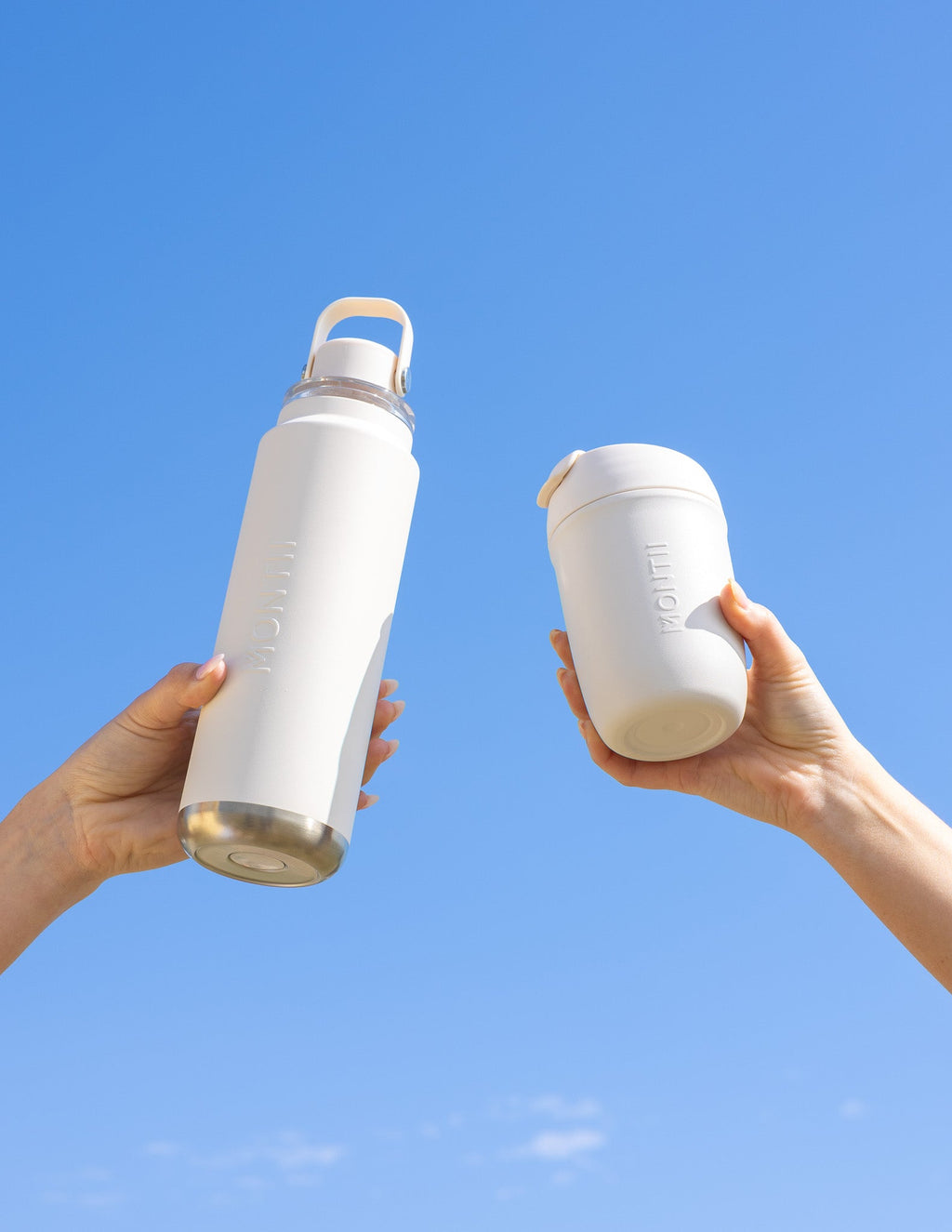 MontiiCo 380ml Travel Cup - Cream