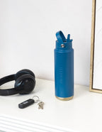 MontiiCo 700ml Quench Sipper Drink Bottle - Denim