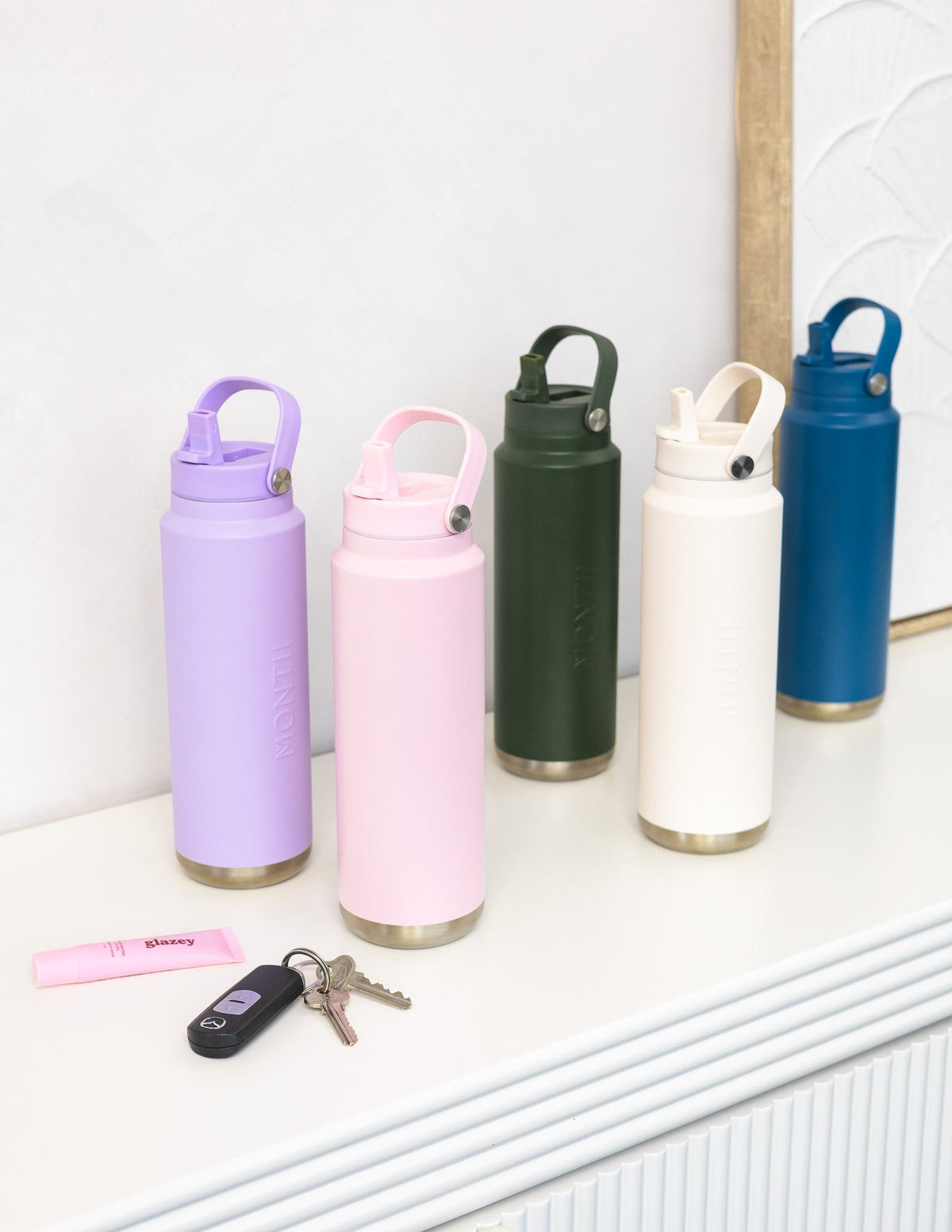 MontiiCo 700ml Quench Sipper Drink Bottle - Denim