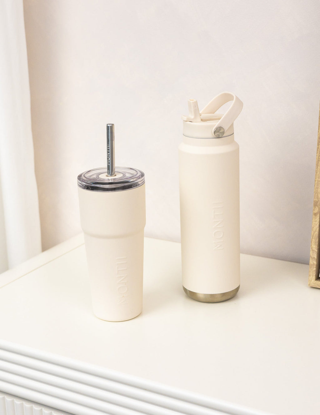 MontiiCo 700ml Quench Sipper Drink Bottle - Cream
