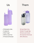 MontiiCo 350ml Fusion Drink Bottle Sipper - Apple